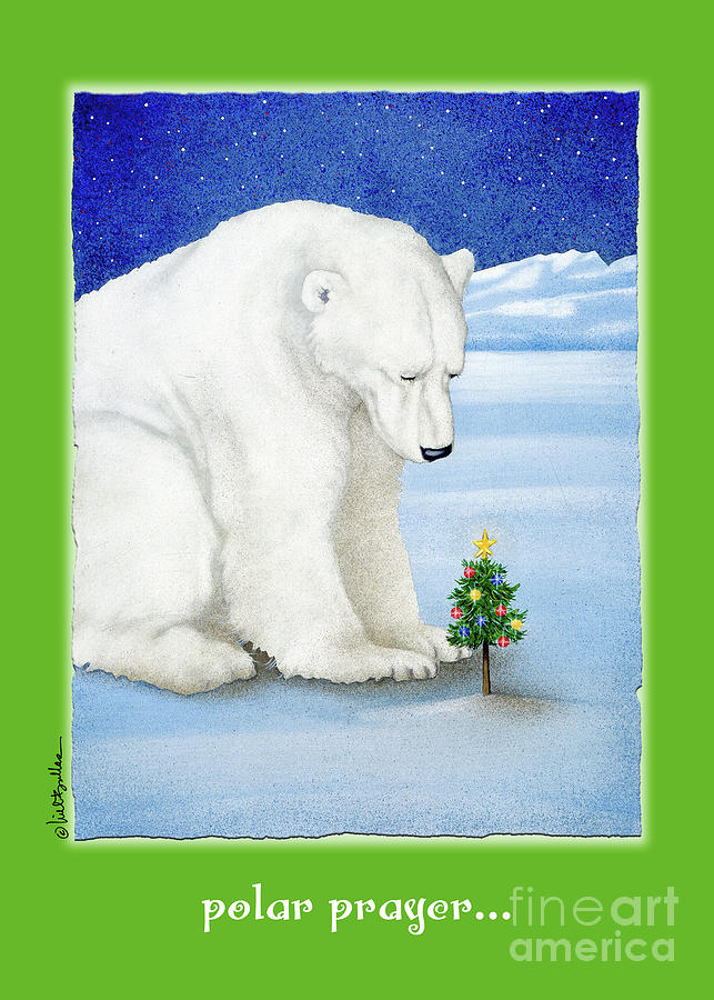 Animal Painting - Polar Prayer... by Will Bullas