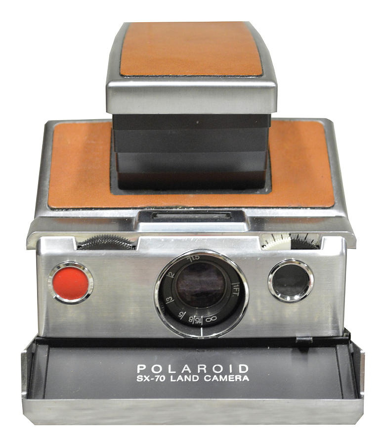 Polaroid SX70 on White Photograph by Brian N Duram