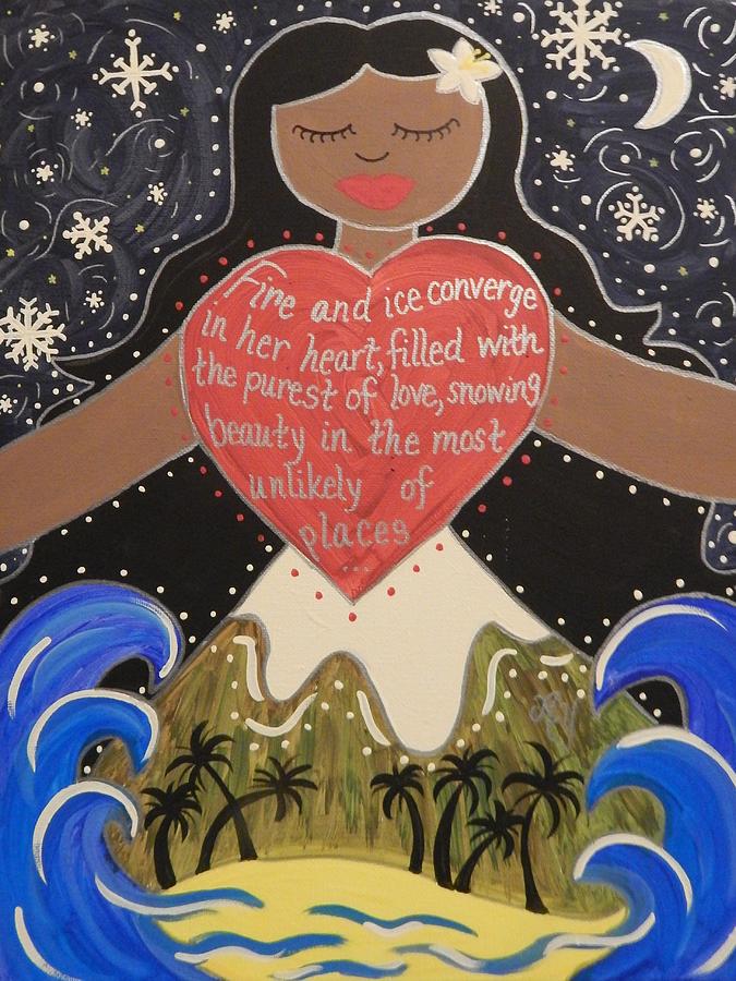 Holy Painting - Poliahu by Angela Yarber Holy Painting - Poliahu by Angela Yarber