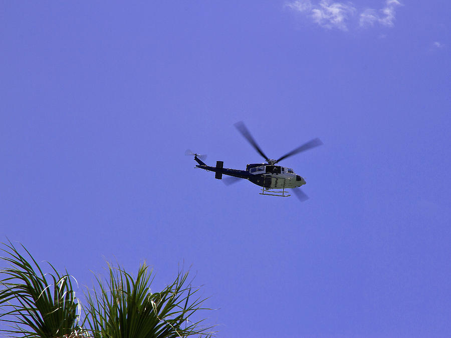Helicopter Photograph - Police Heli  by Miroslava Jurcik