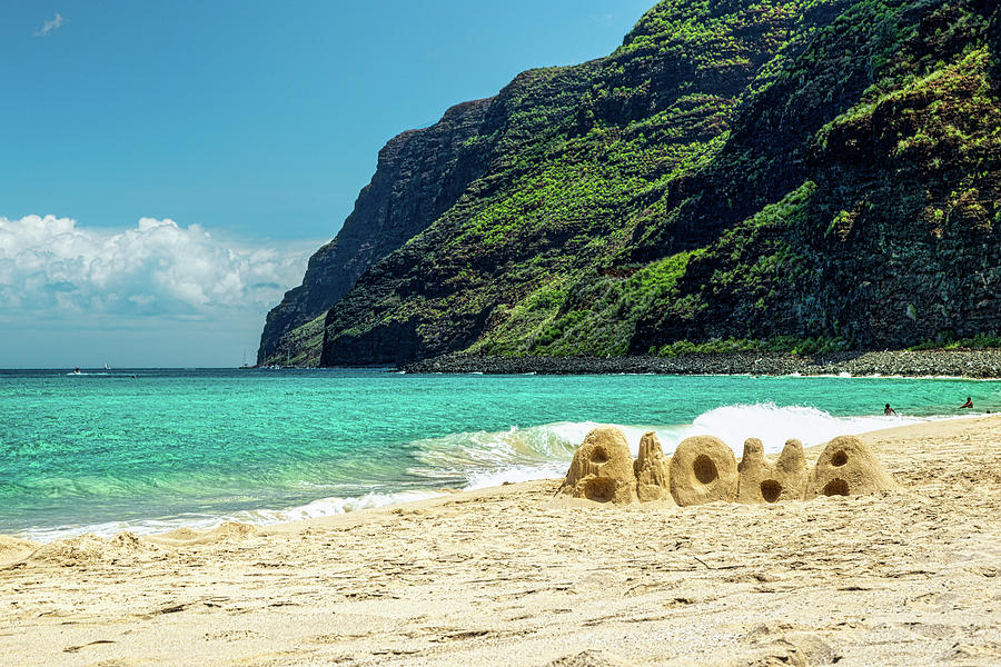 Beach Photograph - Polihale Aloha by Gary Eyring