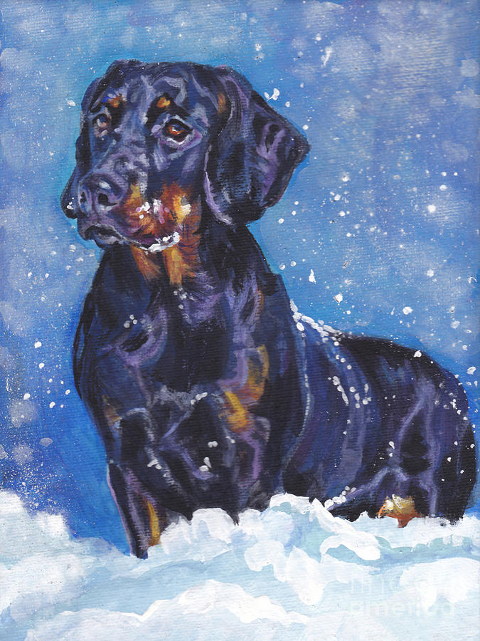 Polish Hunting Dog Painting by Lee Ann Shepard
