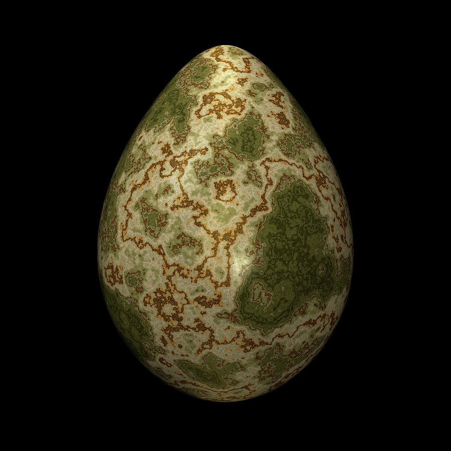 Polished Olive Egg Digital Art by Hakon Soreide