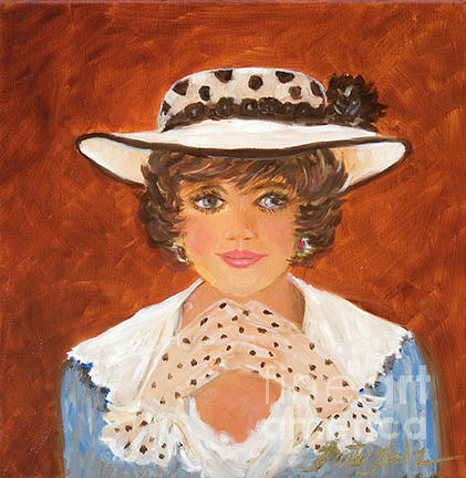 Polka Dot Hat and Gloves Painting by Pati Pelz