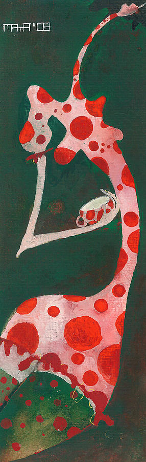 Polka dots Painting by Maya Manolova