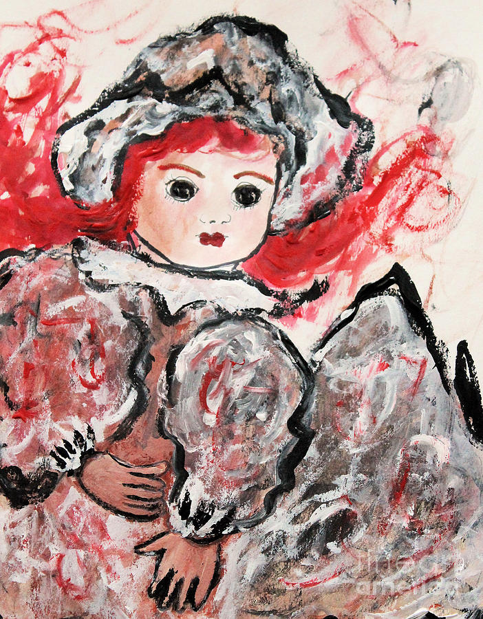 Pollocks Doll Painting by Sandy DeLuca