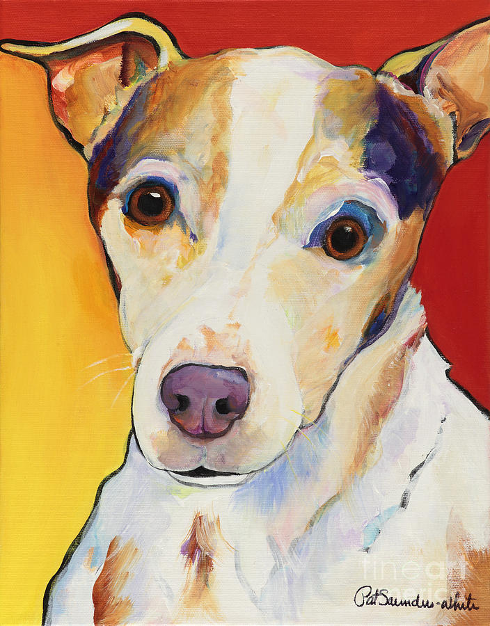 Jack Russell Painting - Polly by Pat Saunders-White