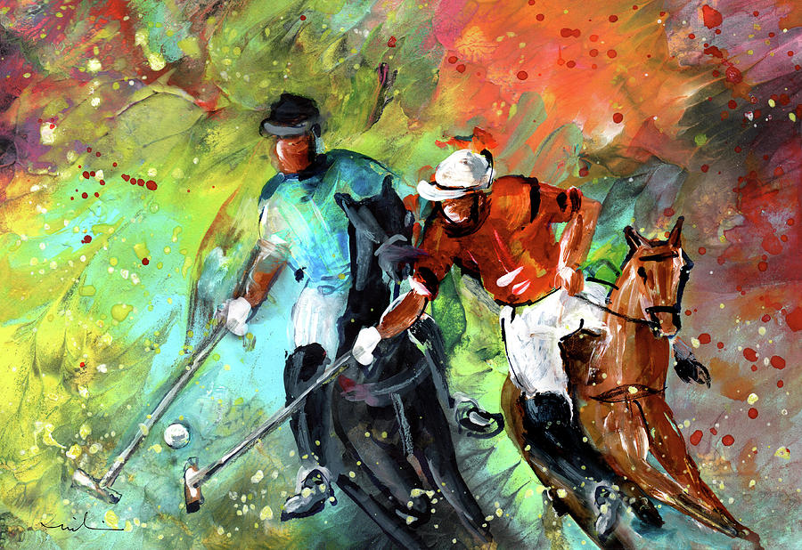 Polo 02 Painting by Miki De Goodaboom