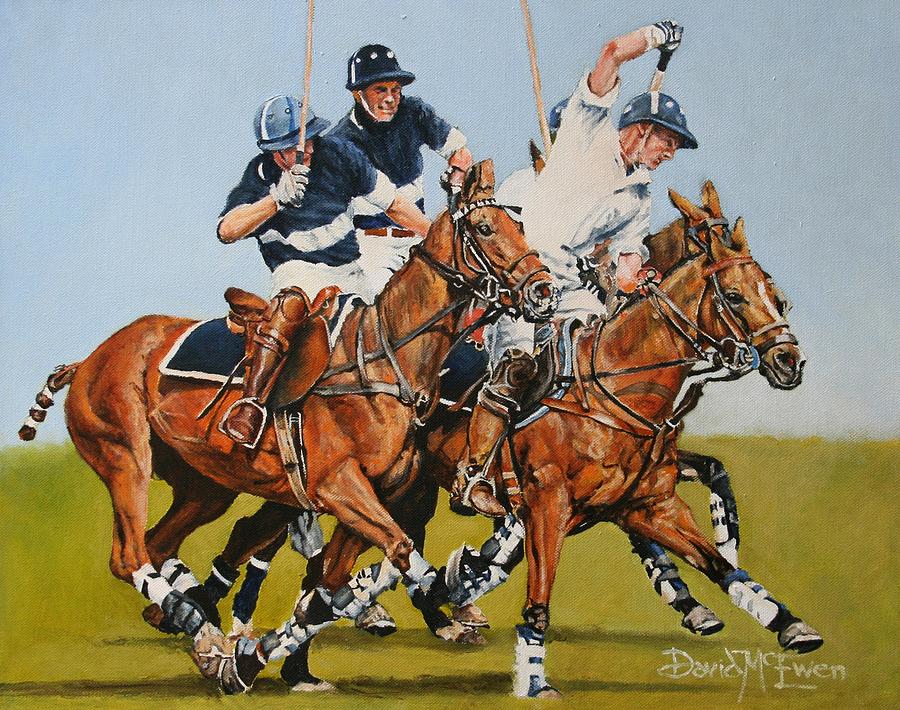 Polo 1 Painting by David McEwen