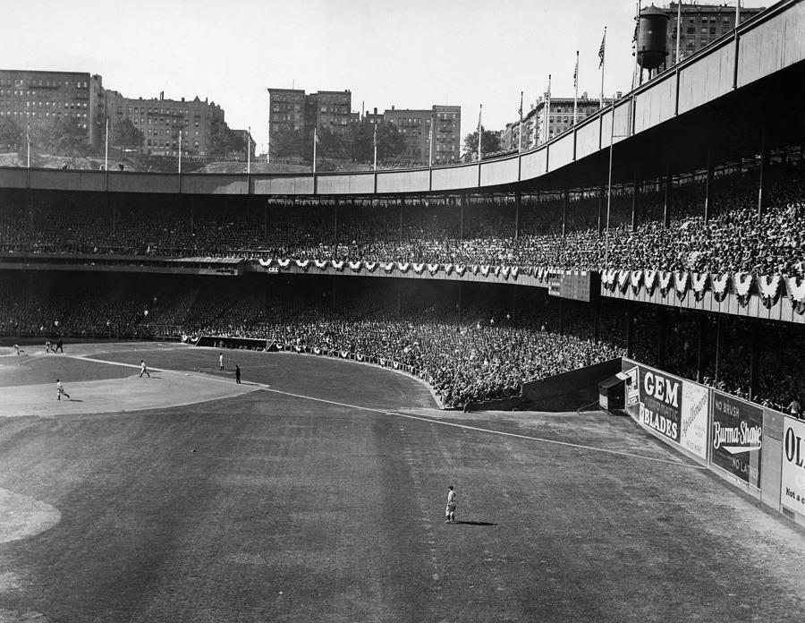 New York City~Polo Grounds Stadium~Giants Baseball~Demolished 1964~1947  Linen PC