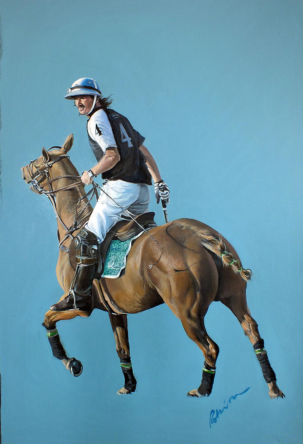 Polo Player Painting