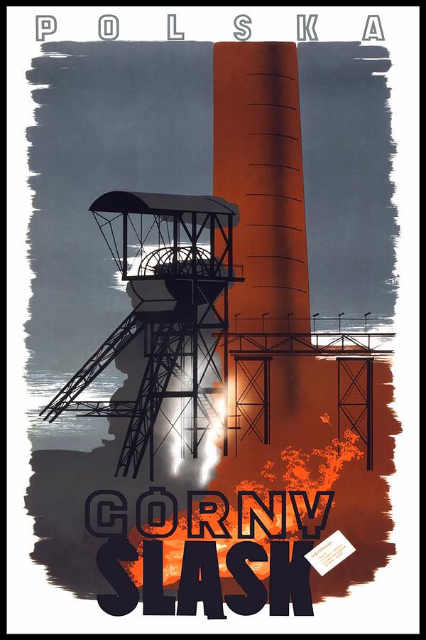 Polska - Gorny Slask - Poland - Retro travel Poster - Vintage Poster Mixed Media by Studio Grafiikka