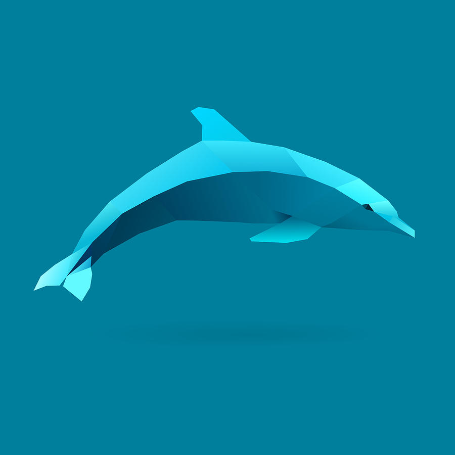 Polygon Dolphin Digital Art