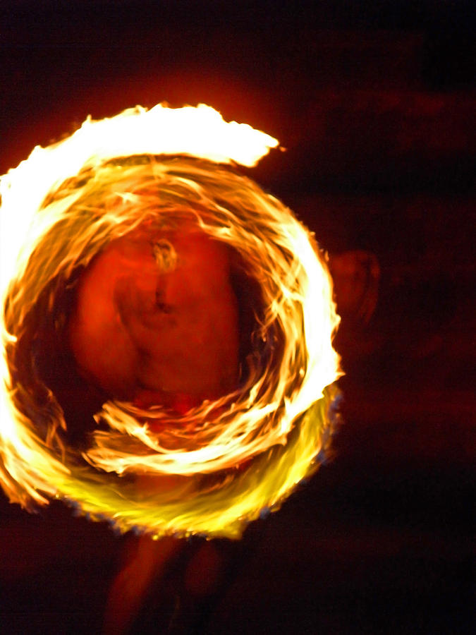 Polynesian Fire Dancer I Photograph by Elizabeth Hoskinson