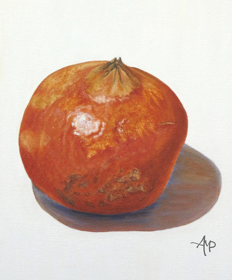Still Life Painting - Pomegranate by Angeles M Pomata