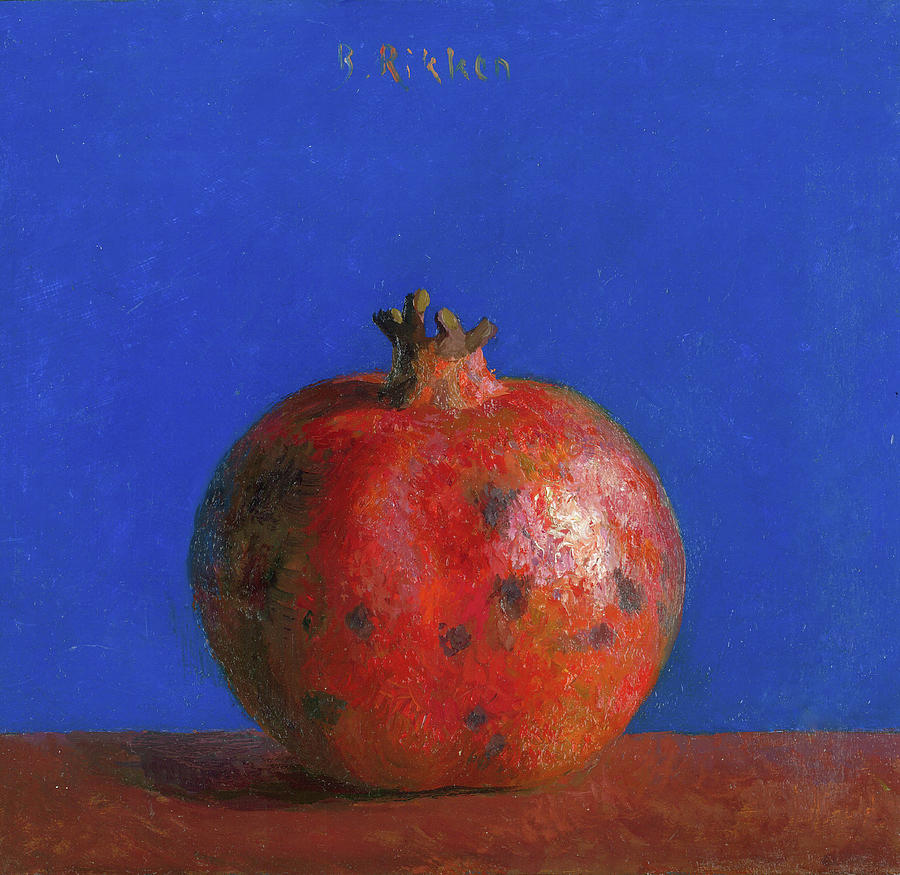 Fruit Painting - Pomegranate by Ben Rikken Fruit Painting - Pomegranate by Ben Rikken