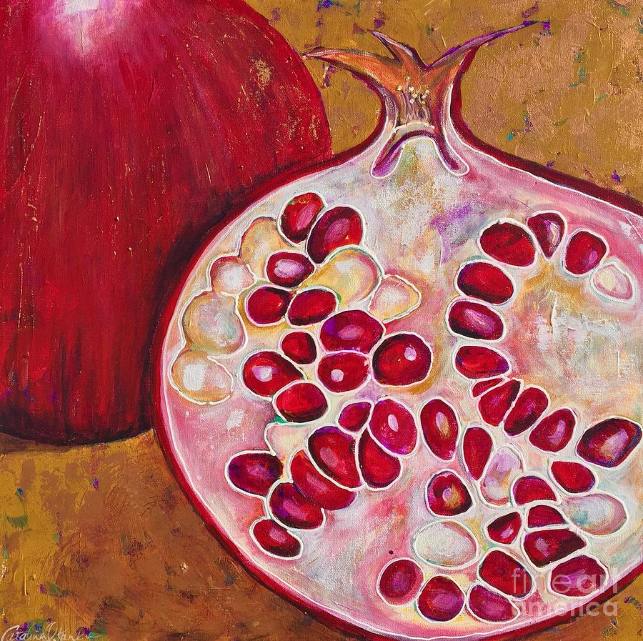 Fall Painting - Pomegranate by Catalina Rankin