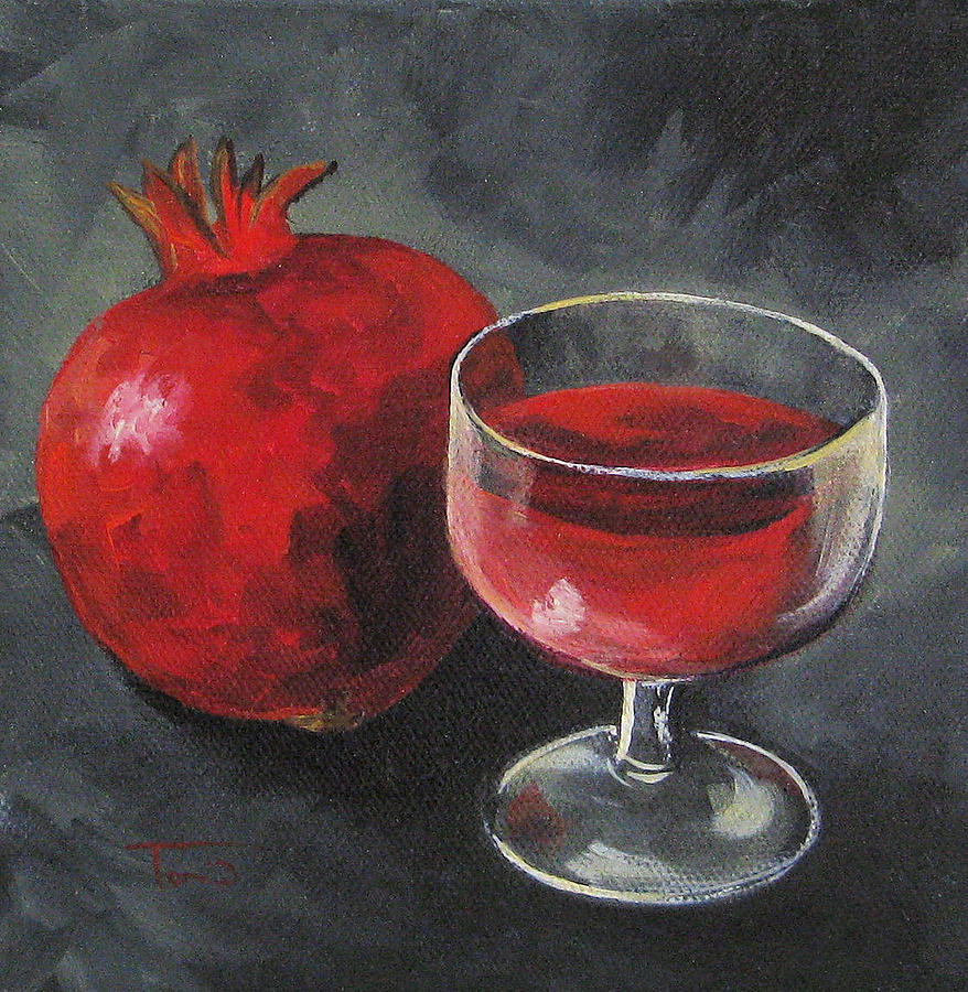Pomegranate Juice Painting by Torrie Smiley