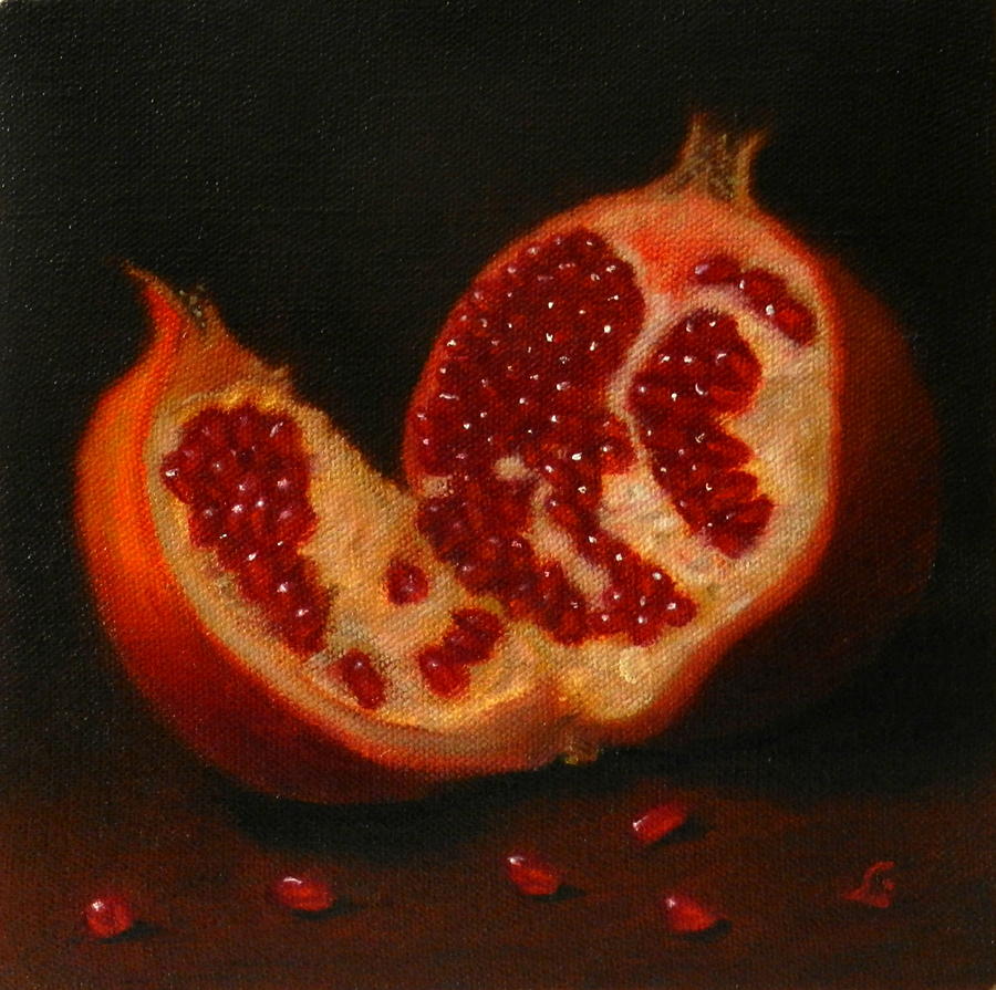 Pomegranate, Peru Impression Painting by Ningning Li