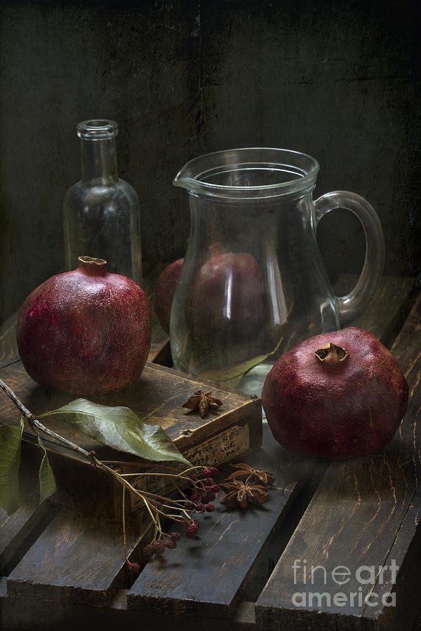 Pomegranates 1 Photograph by Elena Nosyreva