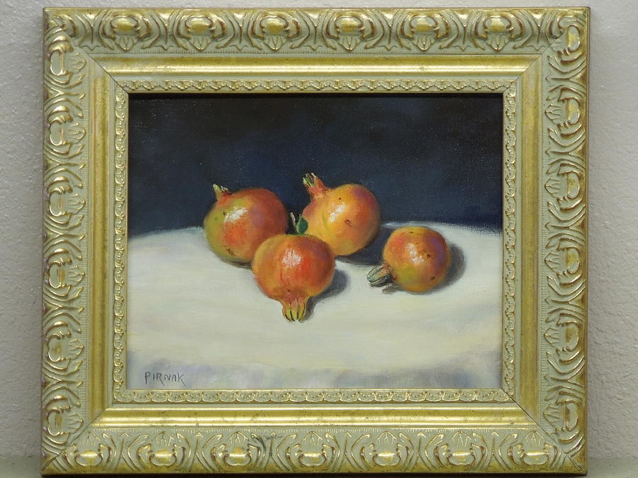 Pomegranates Painting by John Pirnak
