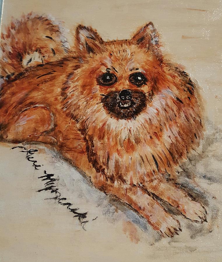 Pomeranian Life Painting
