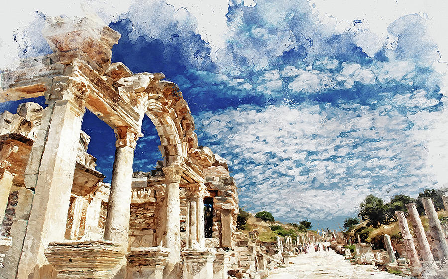 Pompei - 02 Painting by AM FineArtPrints