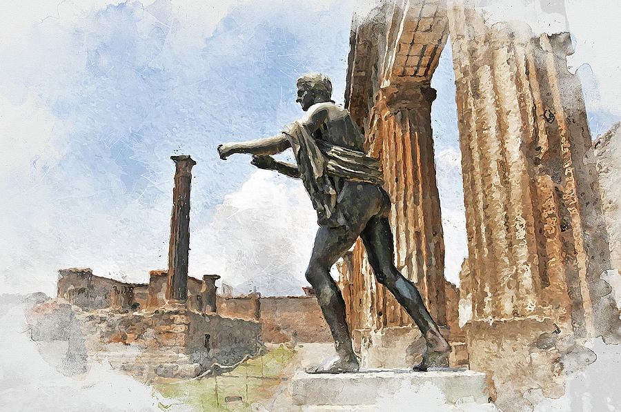 Pompei - 05 Painting by AM FineArtPrints