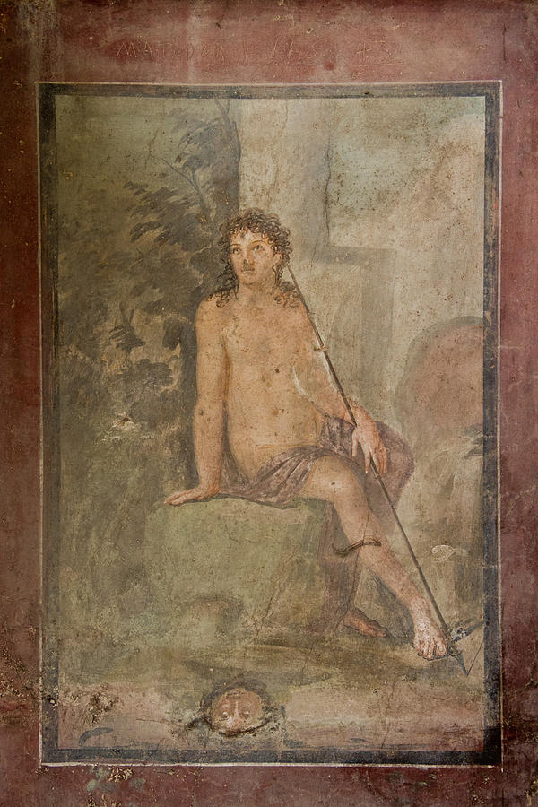 Pompeii Fresco Photograph by Roger Mullenhour