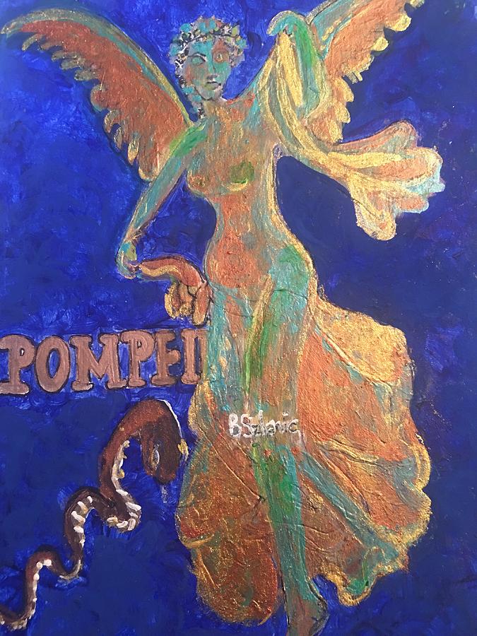 Goddess Painting - Pompeii italy by Barbara Szlanic