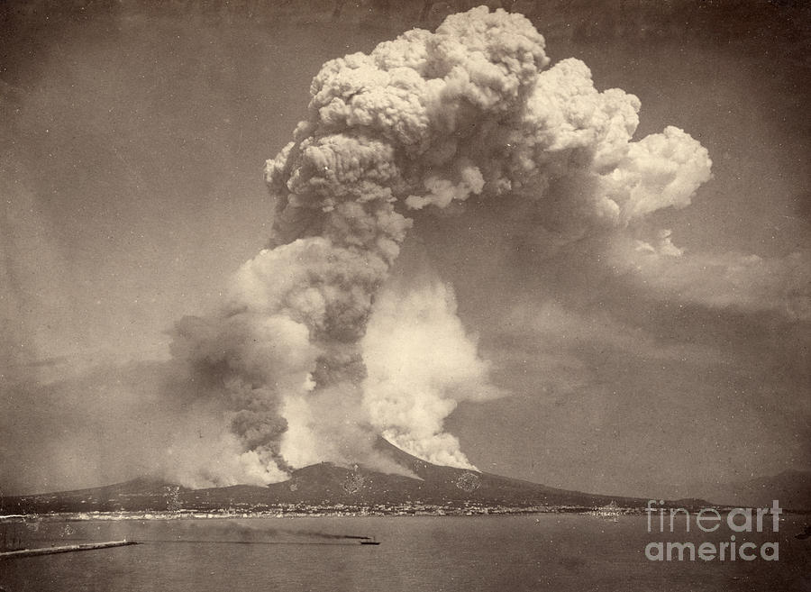 Pompeii: Mount Vesuvius Photograph by Granger