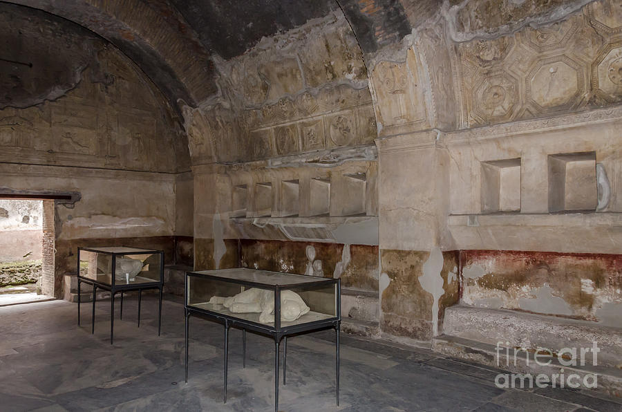 Pompeii Plaster Casts - Stabian Baths 1b Photograph by Debra Martz
