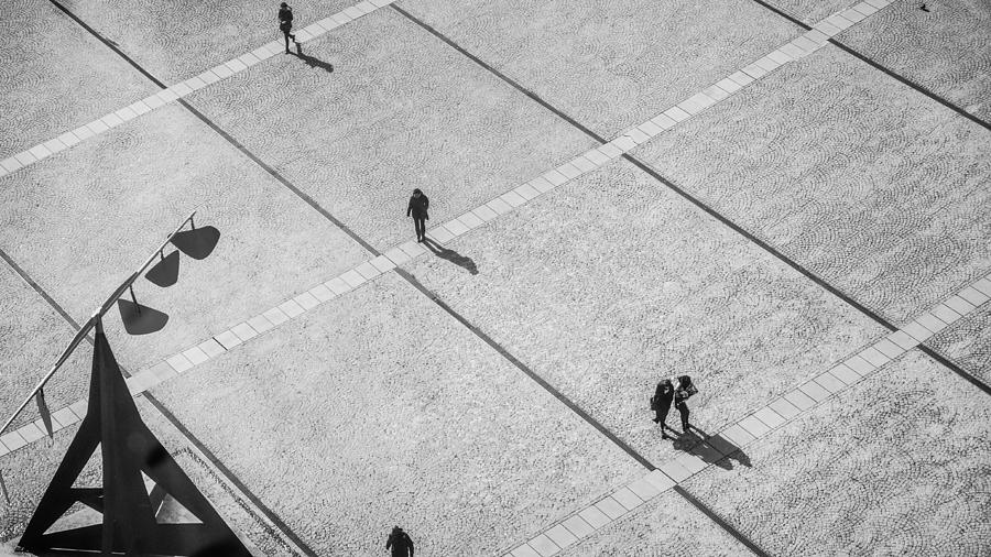 Pompidou Museum Plaza Paris France Photograph by Lawrence S Richardson Jr