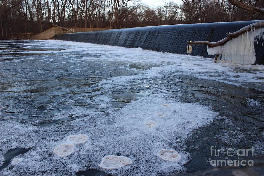 Pompton Spillway in Winter 2 Photograph by Christopher Lotito