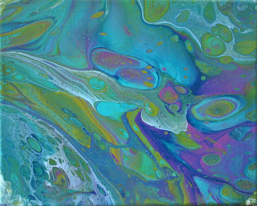 Pond 1 Painting by Sandy Dusek