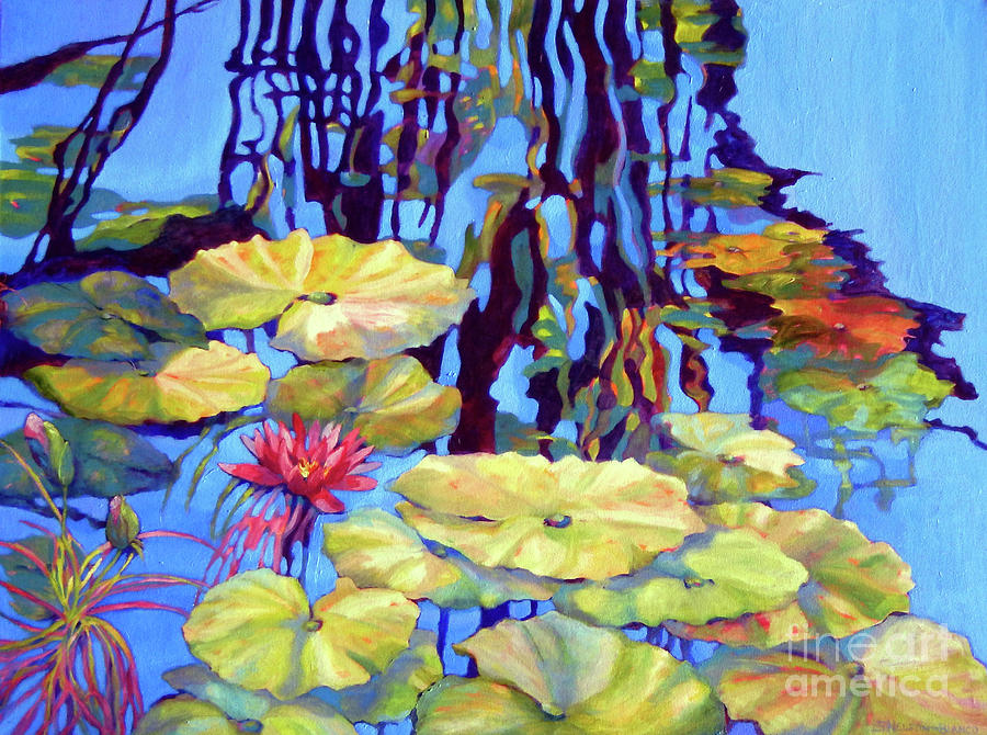 POND 2 Pond Series Painting by Sharon Nelson-Bianco