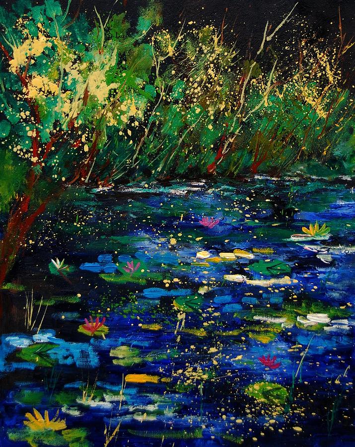 Pond 459030 Painting by Pol Ledent