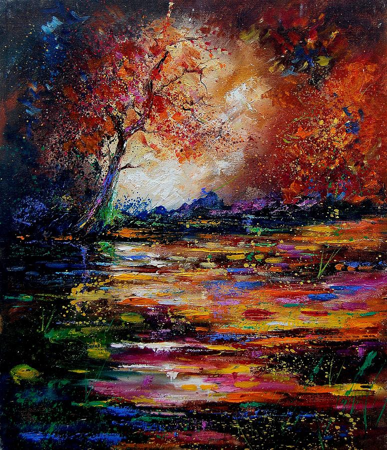 Pond 671254 Painting by Pol Ledent