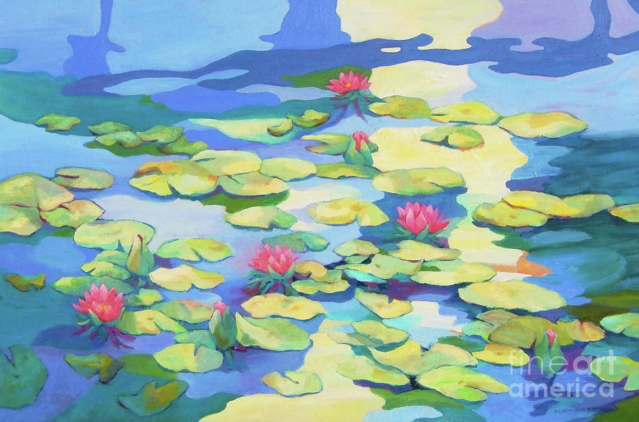 Pond 7 Painting by Sharon Nelson-Bianco