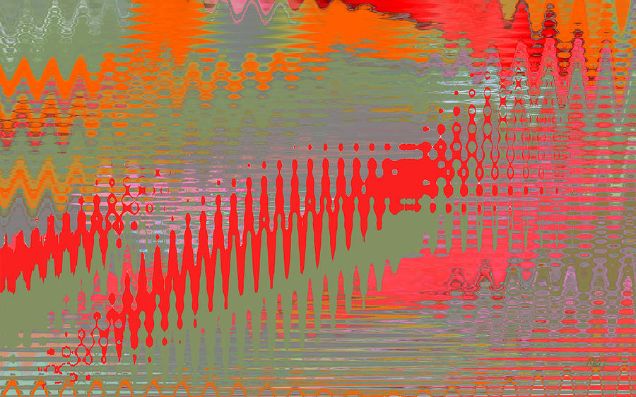 Pond Abstract - Summer Colors Digital Art by Ben and Raisa Gertsberg