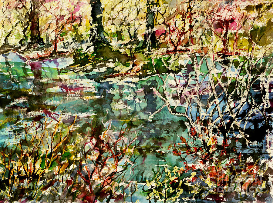 Nature Painting - Pond and Beyond by Almo M