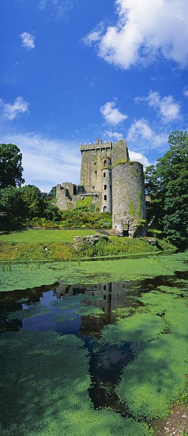 Castle Photograph - Pond In Front Of A Castle, Blarney by The Irish Image Collection 