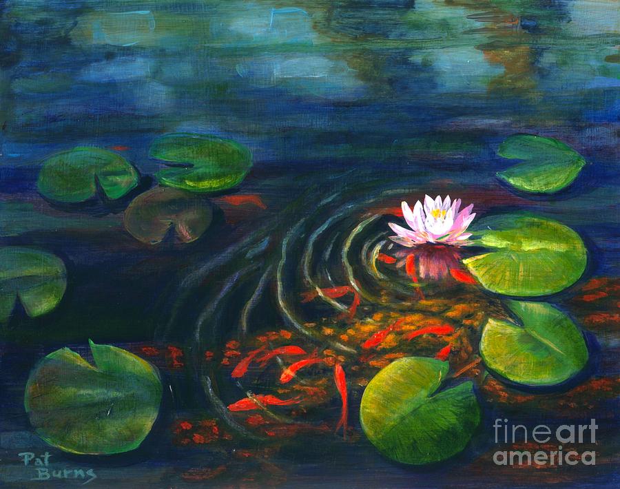 Pond Jewels Painting by Pat Burns