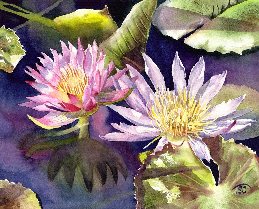 Pond Lilies Painting by Tammy Crawford