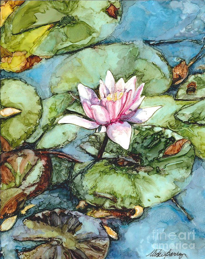 Pond Lily Bloom Painting by Vicki Baun Barry