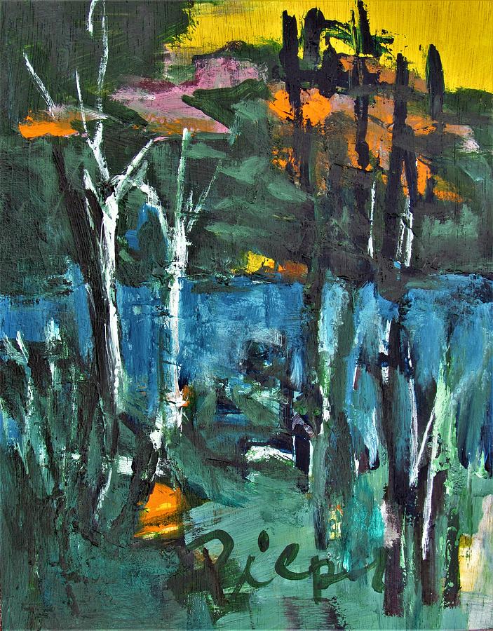 Pond Near Fourth Lake Painting by Betty Pieper
