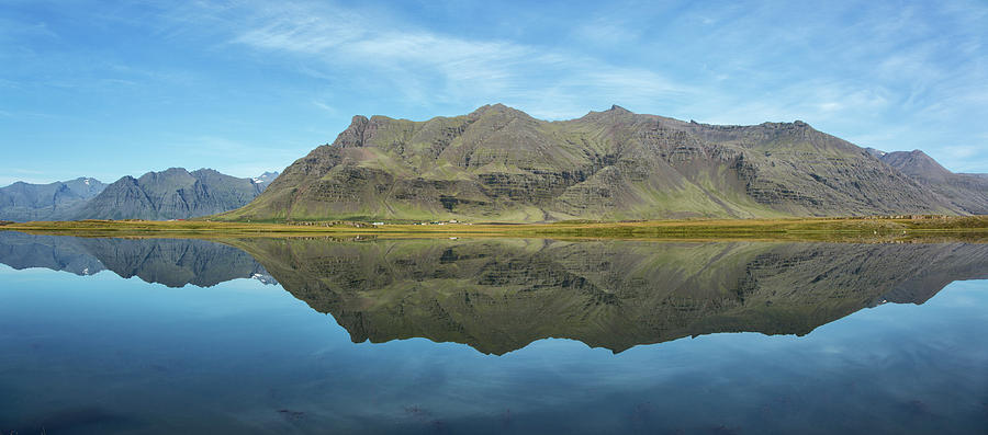 Pond Refection Iceland Photograph by Jack Nevitt