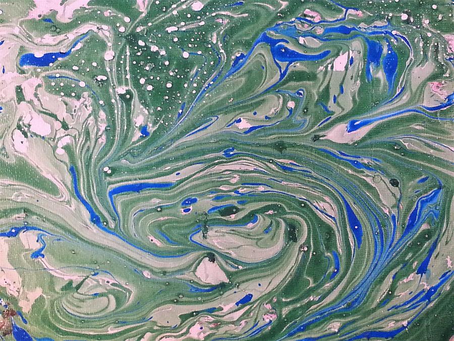Pond Swirl 4 Painting by Jan Pellizzer