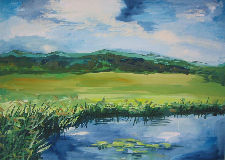 Mountain Painting - Pond Valley by L R B
