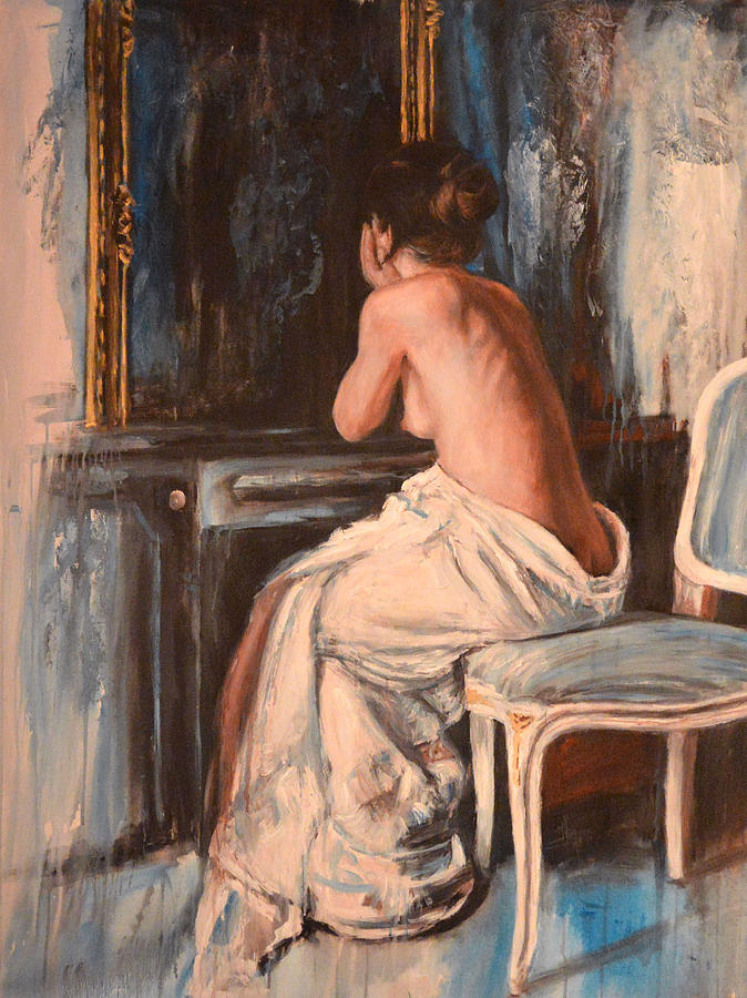 Nude Painting - Ponderazione by Escha Van den bogerd